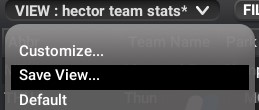 Open VIEW menu and choose Save View